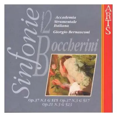 CD Luigi Boccherini: Sinfonie Op.37 N.1 G515, Op.37, N.3 G517, Op.21, N.3 G523 - Vol.2