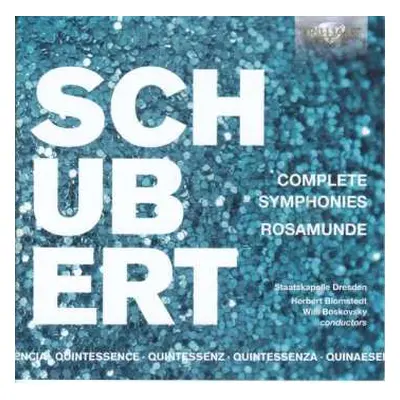 5CD/Box Set Franz Schubert: Complete Symphonies - Rosamunde