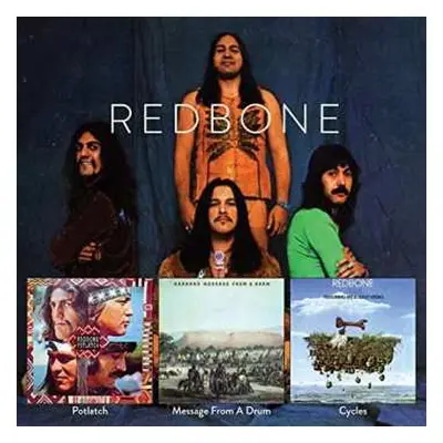 2CD Redbone: Potlatch / Message From A Drum / Cycles