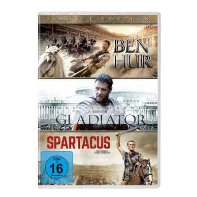 3DVD Various: Ben Hur / Gladiator / Spartacus