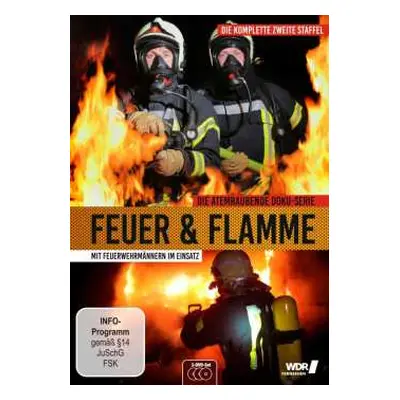 3DVD Various: Feuer & Flamme - Mit Feuerwehrmännern Im Einsatz Staffel 2