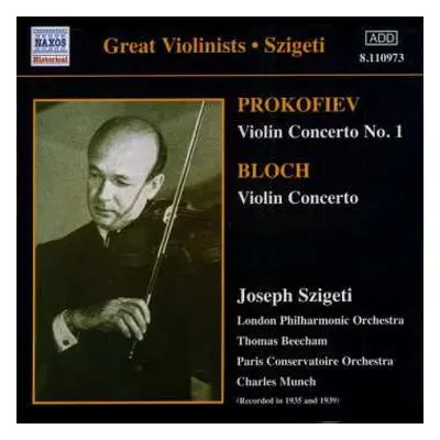 CD Sergei Prokofiev: Violin Concerto No. 1 / Violin Concerto