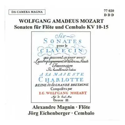 CD Wolfgang Amadeus Mozart: Flötensonaten Kv 10-15