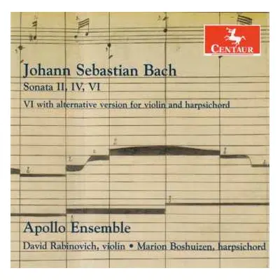 CD Johann Sebastian Bach: Sonaten Für Violine & Cembalo Bwv 1015,1017,1019