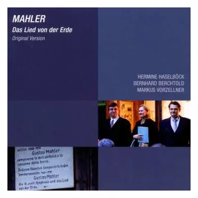 CD Gustav Mahler: Das Lied Von Der Erde (klavierfassung)