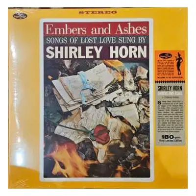 LP Shirley Horn: Embers And Ashes (remastered) (180g) (limited Edition)