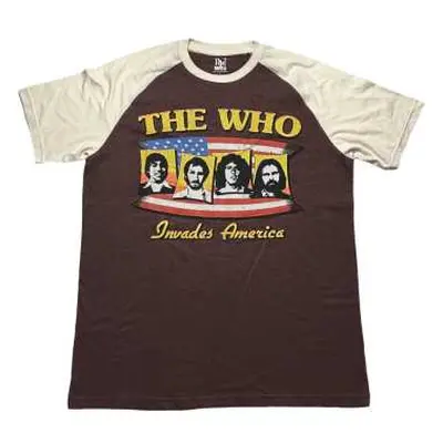 The Who Unisex Raglan T-shirt: Invades America (x-large) XL