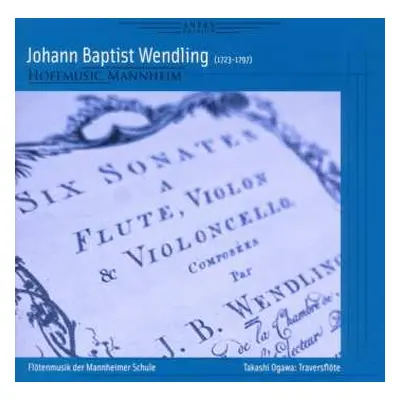 CD Johann Baptist Wendling: Kammermusik Mit Flöte