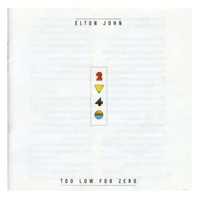 CD Elton John: Too Low For Zero