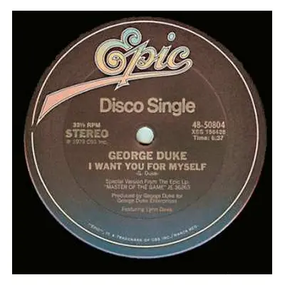 LP George Duke: I Want You For Myself / Party Down