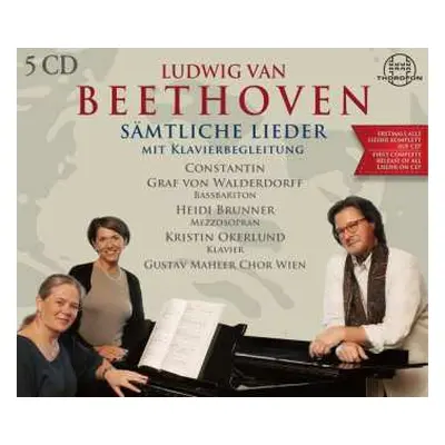 5CD Ludwig van Beethoven: Sämtliche Lieder Mit Klavierbegleitung