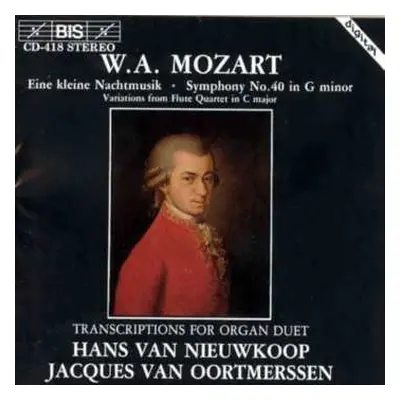 CD Wolfgang Amadeus Mozart: Transcriptions For Organ Duet