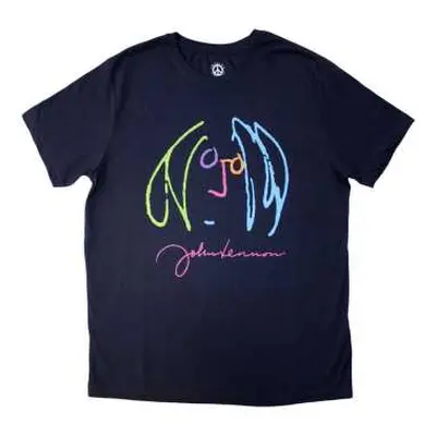 John Lennon Unisex T-shirt: Self Portrait Full Colour (small) S