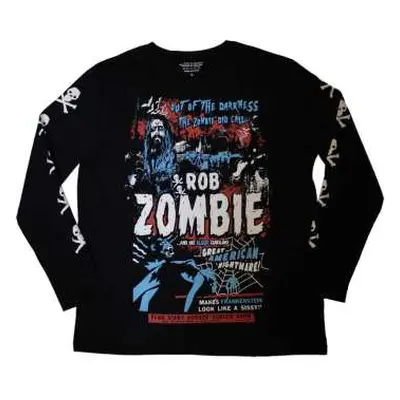 Rob Zombie Unisex Long Sleeve T-shirt: Zombie Call (sleeve Print) (small) S