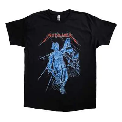 Metallica Unisex T-shirt: Blue Justice (medium) M