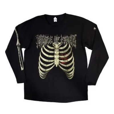 Cradle Of Filth Unisex Long Sleeve T-shirt: Skeleton (back & Sleeve Print) (medium) M