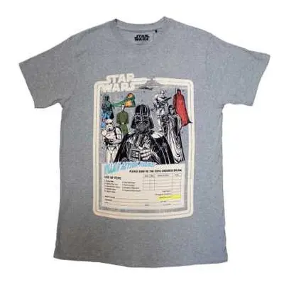 Star Wars Unisex T-shirt: Villain Action Figures (small) S