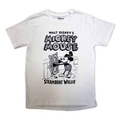 Mickey Mouse Unisex T-shirt: Steamboat Willie (x-large) XL