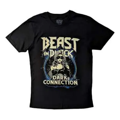 Beast In Black Unisex T-shirt: Dark Connection Girl (back Print) (xx-large) XXL