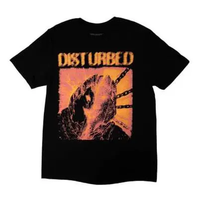 Disturbed Unisex T-shirt: European Tour '23 Split Face (back Print & Ex-tour) (small) S