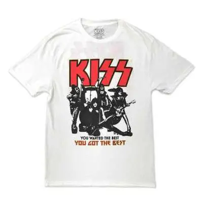 Kiss Unisex T-shirt: End Of The Road You Got The Best (back Print) (large) L