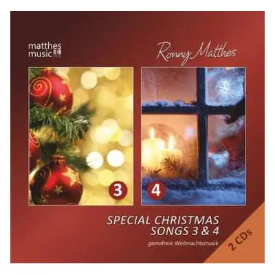 2CD Ronny Matthes: Special Christmas Songs 3 & 4: Gemafreie Weihnachtsmusik