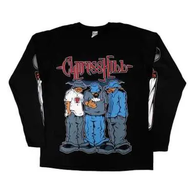 Cypress Hill Unisex Long Sleeve T-shirt: Blunted (sleeve Print) (large) L