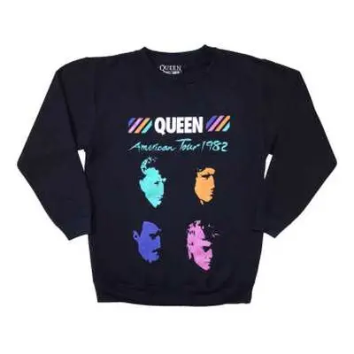 Queen Unisex Sweatshirt: American Tour 1982 (small) S