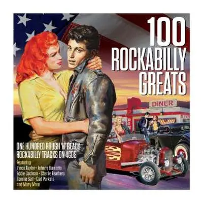 4CD Various: 100 Rockabilly Hits-"One Hundred Rough 'N' Ready Rockabilly Tracks On 4 CD'S