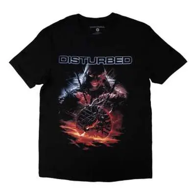 Disturbed Unisex T-shirt: European Tour '23 Medallion (back Print & Ex-tour) (large) L