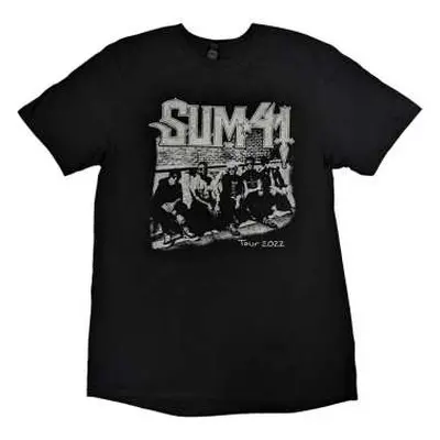 Sum 41 Unisex T-shirt: Band Photo European Tour 2022 (back Print & Ex-tour) (small) S