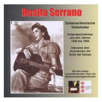 CD Rosita Serrano: Südamerikanische Volkslieder