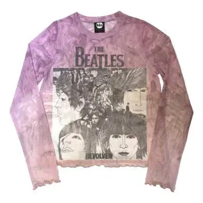 The Beatles Ladies Long Sleeve T-shirt: Revolver (mesh) (x-small) XS