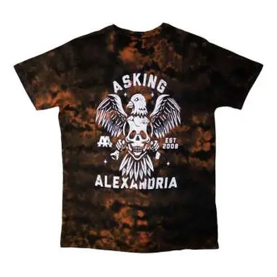 Asking Alexandria Unisex T-shirt: Eagle Skull (wash Collection) (medium) M