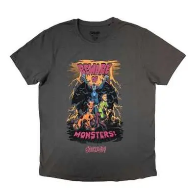 Scooby Doo Unisex T-shirt: Beware Of Monsters (small) S