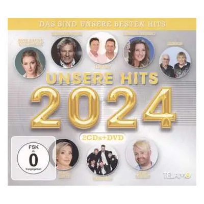 2CD/DVD Various: Unsere Hits 2024 (Das Sind Unsere Besten Hits)