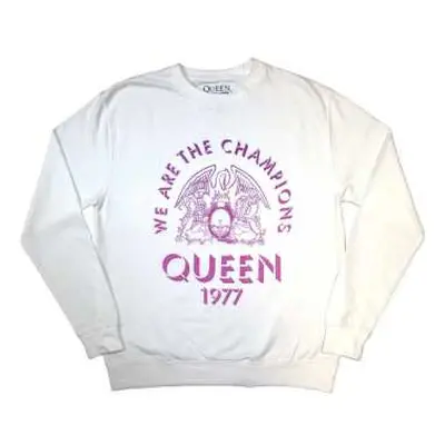 Queen Unisex Sweatshirt: Champions 1977 (medium) M