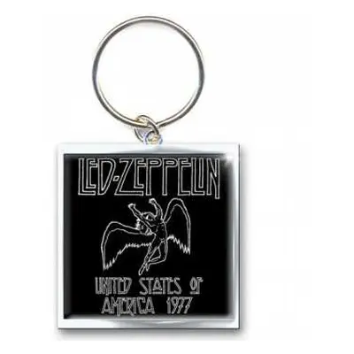 Led Zeppelin Keychain: 1977 Usa Tour (photo-print)