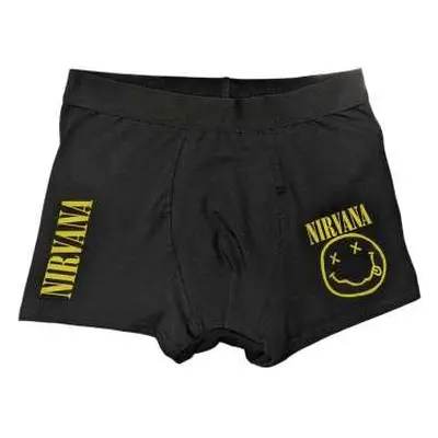 Nirvana Unisex Boxers: Yellow Smile (medium) M