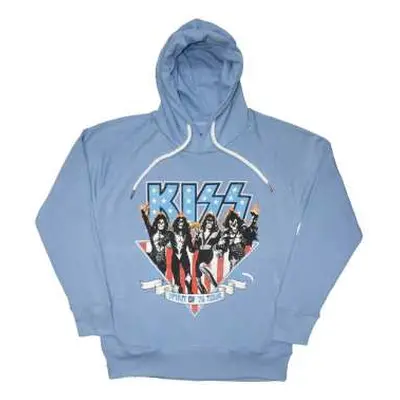 Kiss Unisex Pullover Hoodie: Americana (back Print) (small) S