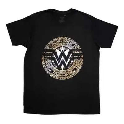 Dc Comics Unisex T-shirt: Wonder Woman Gold Circle (small) S