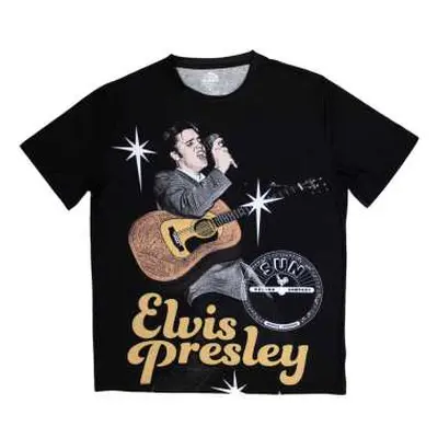 Sun Records Unisex Sublimation T-shirt: Elvis Mic (medium) M