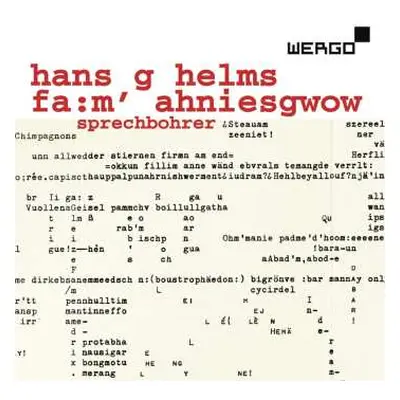 2CD Hans G. Helms: Fa:m'Ahniesgwow - Experimentelle Sprach-komposition