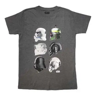 Star Wars Unisex T-shirt: Helmet Profiles (xx-large) XXL