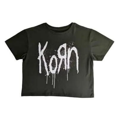 Korn Ladies Crop Top: Still A Freak (back Print) (medium) M