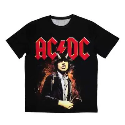 Ac/dc Unisex Sublimation T-shirt: Angus Highway To Hell (large) L