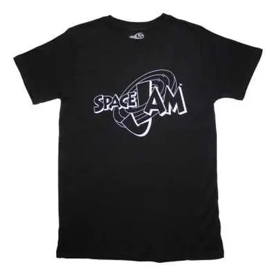 Space Jam Unisex T-shirt: Retro B&w Logo (large) L