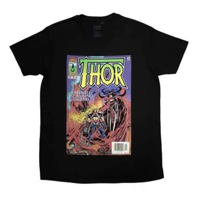 Marvel Comics Unisex T-shirt: Thor Living Legend Comic Cover (large) L