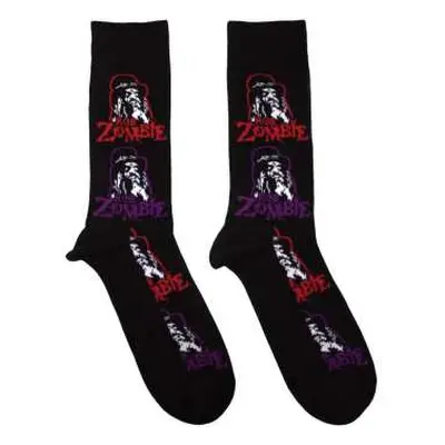 Rob Zombie Unisex Ankle Socks: Multicolour Repeats (uk Size 7 - 11) 42 - 47