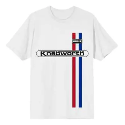 Oasis Unisex T-shirt: Knebworth Vertical Stripe (xx-large) XXL